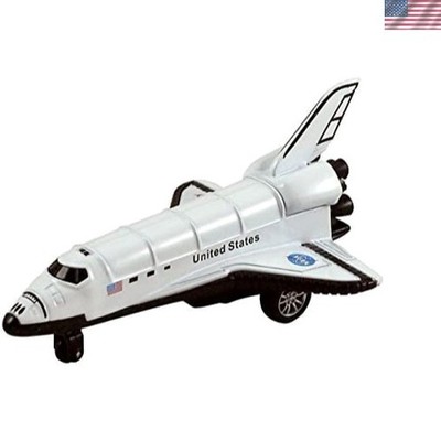 5-Inch Authentic NASA Space Shuttle Toy - Metal Diecast with Interactive Play