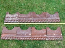 8 x Victorian rope Edging Tiles 6 ft length in total