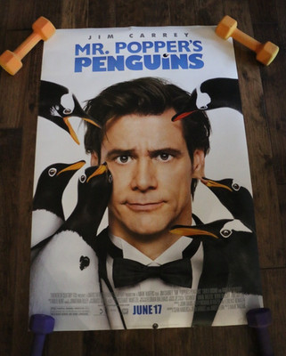 Mr Poppers Penguins 2011 Original Movie Poster 27x40 Rolled Double Sided