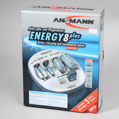 NOS ANSMANN ENERGY 8 PLUS BATTERY CHARGING & MAINTENANCE DEVICE IN THE BOX