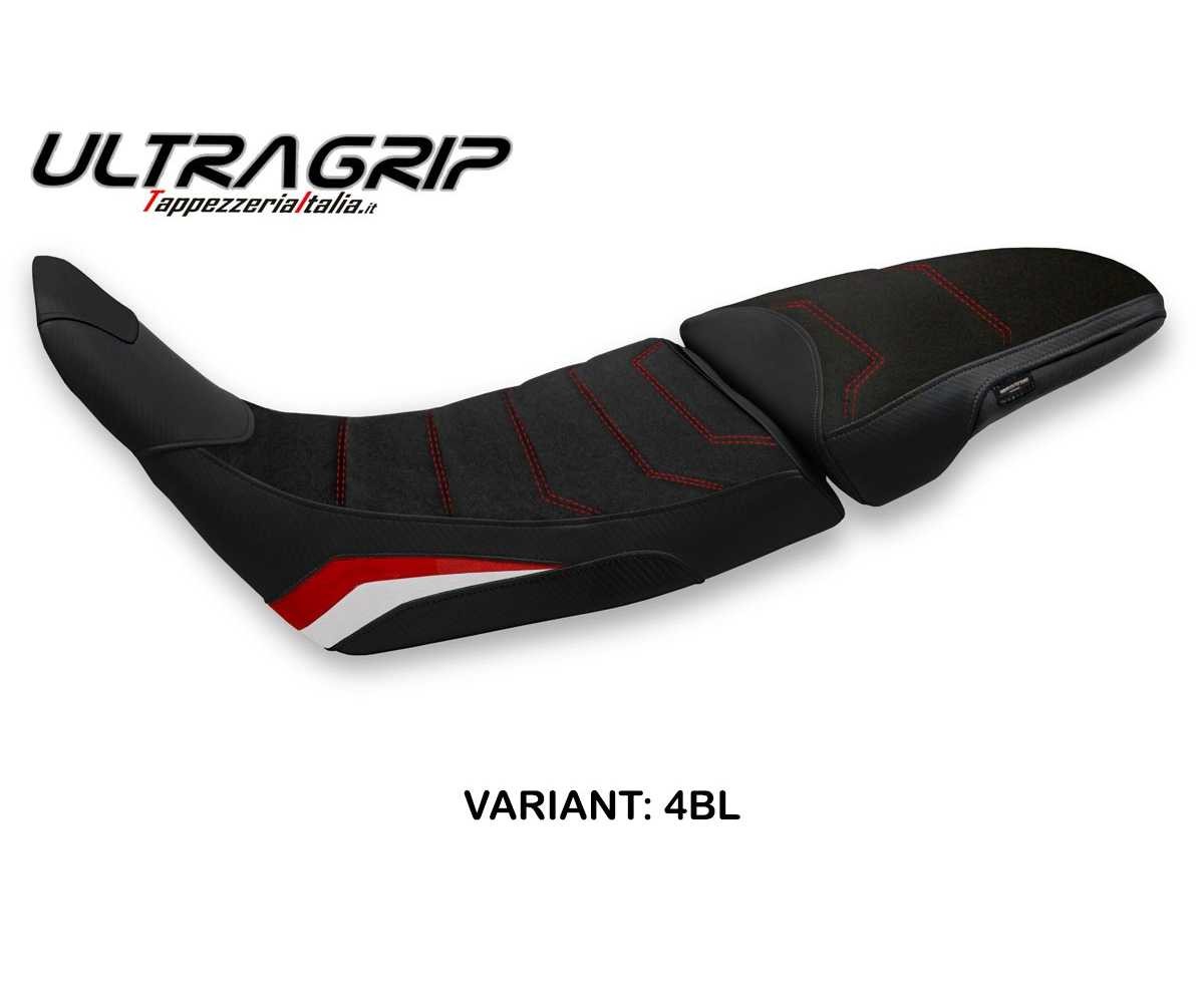 Seat cover Khum ultragrip Black BL + logo TPZ Honda Africa Twin 1100 2020 2023