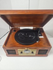 ENCORE TECHNOLOGY 4 IN 1 NOSTALGIC STEREO TURNTABLE CD CASSETTE RADIO 9285OMO
