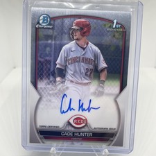 2023 Bowman Chrome - Prospect Autographs Cade Hunter #CPA-CH (AU, RC)