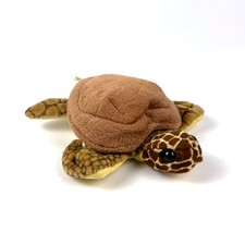 Folkmanis Puppets Baby Sea Turtle 6" Finger Brown Stuffed Animal Plush Toy