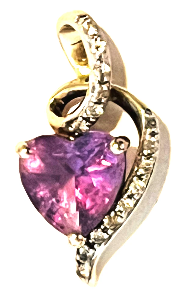 925 Amatista COLGANTE MICHELLE ALBALA LORENZO JOYEROS ORO 18K Vermeil cadena 24" Foto 3 de 4