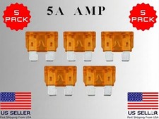 5-Pack 5 Amp 5A Standard Blade Fuses - ATC/ATO - Car, Truck, RV, Boat, Home