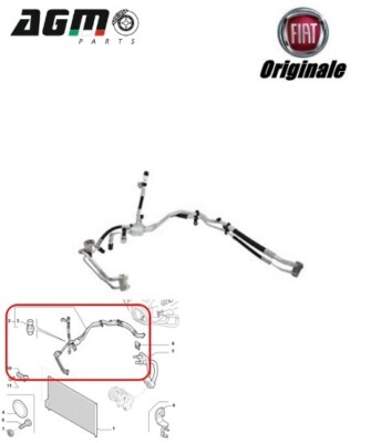 Fiat PUNTO 199 1.9 Diesel Klimaleitung Klimaschlauch Klima