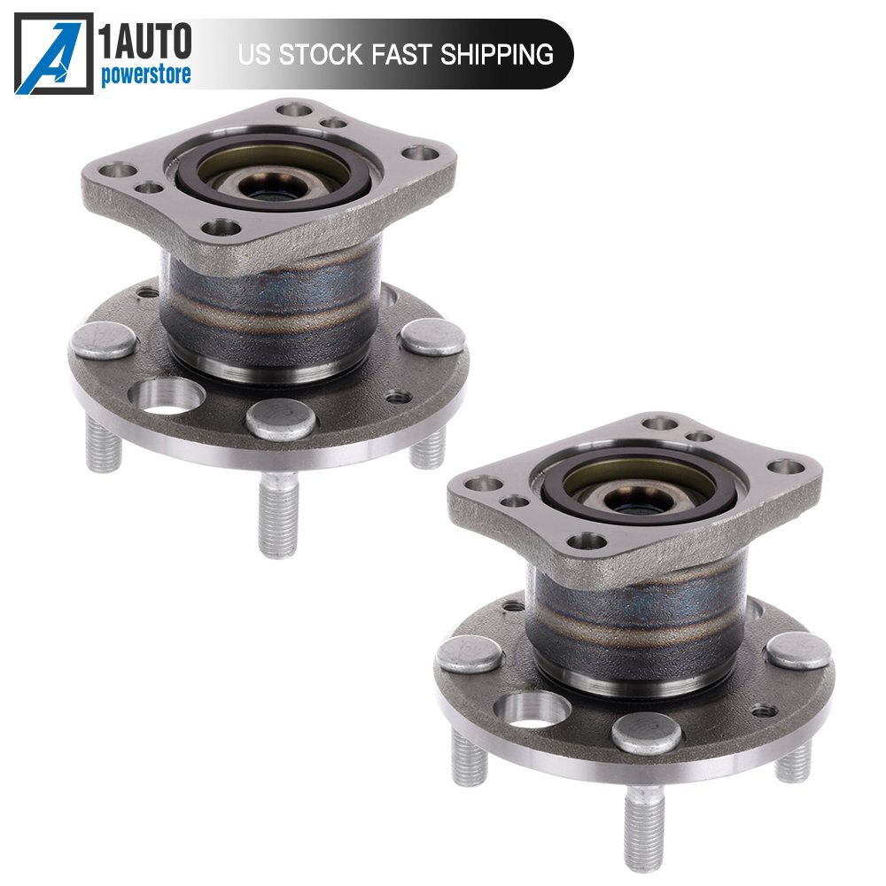 2 Pcs Wheel Hub Bearing Assembly W/ABS Fit For 2011-2014 Mazda 2