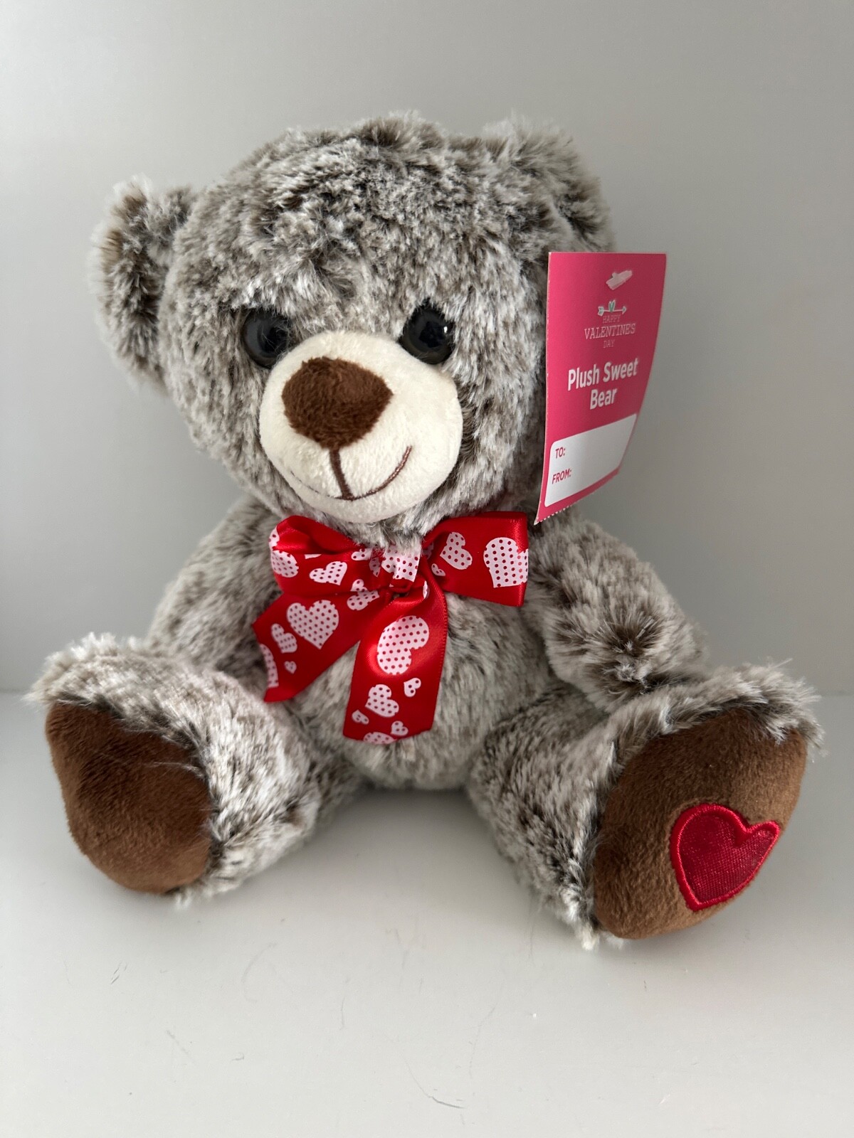 Happy Valentines Day Plush Sweet Teddy Bear Brown NWT