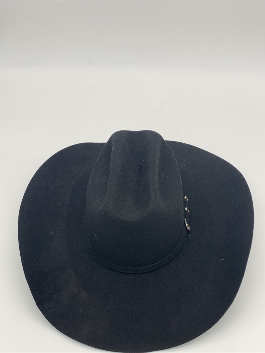 Ariat Men's 3X Wool Black Cattleman Western Hat -A7520601 1/4