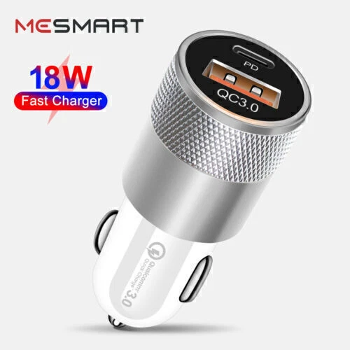 Car Adapter 18W USB Type-C PD Fast Phone Charger Car Plug For iPhone 16 Pro Max - Image 2 of 4