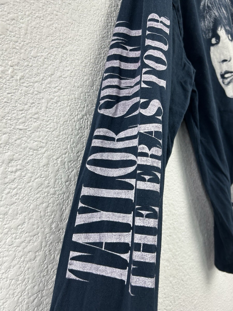 Official Taylor Swift The Eras Tour Long Sleeve T-Shirt Navy