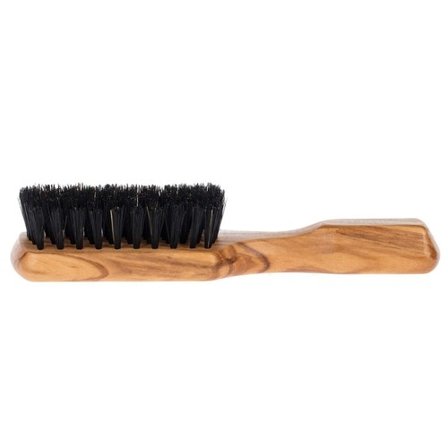 SMALL Men's Hairbrush Pure Boar Bristle with Real Olivewood Handle 6.75 Inche... - Picture 3 of 9
