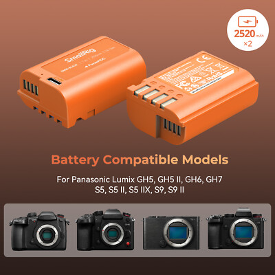 SmallRig Camera Battery for Panasonic LUMIX GH5/S5/GH5 II/S5 II