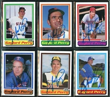 1983 Topps Peanut Farm Gaylord Perry Signed Set 1-6 Autograph Giants HOF Auto