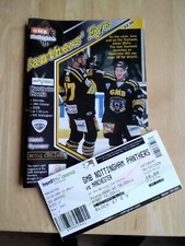 2008/9 NOTTINGHAM PANTHERS MANCHESTER PHOENIX ICE HOCKEY PROGRAMME 18/10 +TICKET