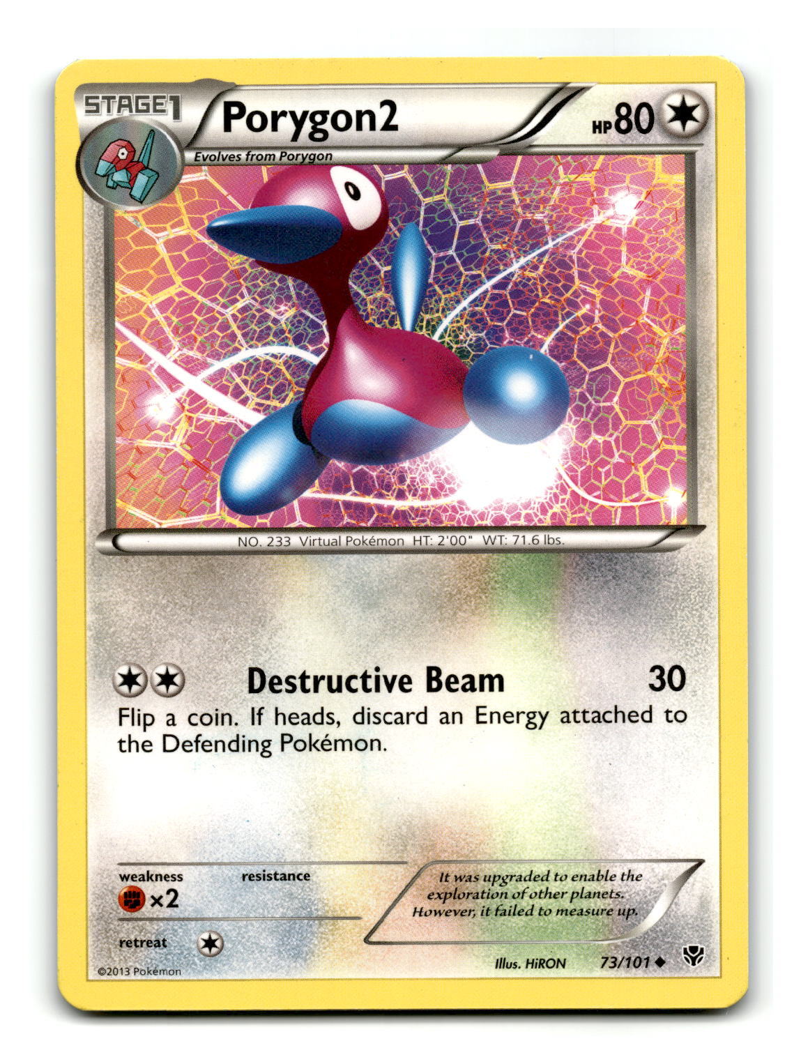 Porygon2 - #73/101 - Uncommon - Pokemon Card-LP