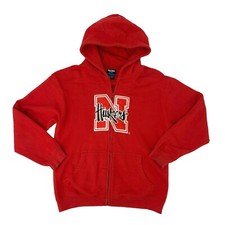 Nebraska Cornhuskers Full Zip Hoodie Kids Youth Size 16/18 Full Zip Sweatshirt