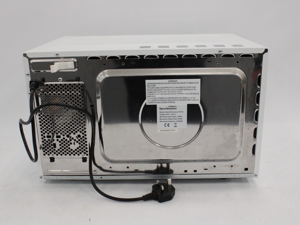 COBOLT SpeechMaster Talking Microwave Oven 111016, White C92 eBay