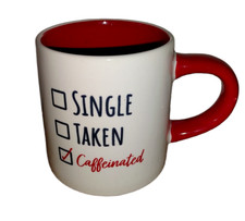 BURTON BURTON Single Taken Caffeinated Coffee Lover Mug Cup Office Gift 4"