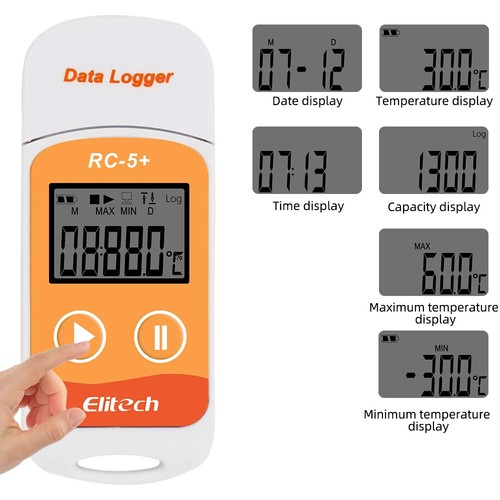 RC-5/RC-5+ USB Data Logger Datalogger Recorder for Refrigeration Cold Transport - 第 14/16 張圖片