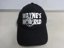 Vintage 1990's Wayne's World Movie Black Snapback Trucker Hat Men OSFA