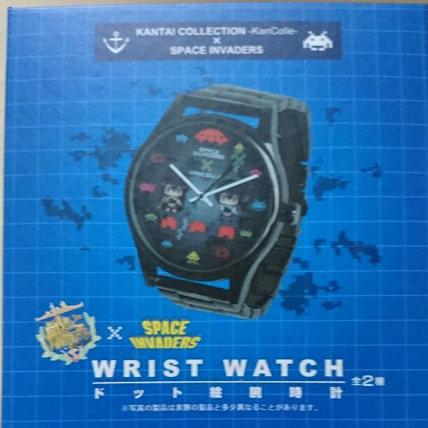Space Invaders Game × Kantai Collection KanKore Wrist Watch Japan