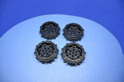 LEGO 4 x Rad Hartplastik schwarz Black Wheel Hard Plastic Small Cleats 64711