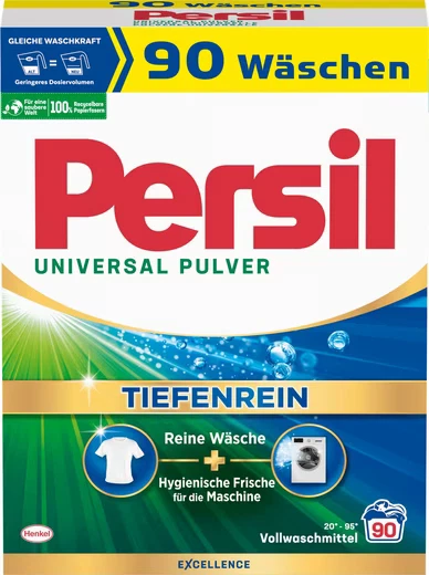 Persil Universal Pulver Tiefenrein Vollwaschmittel (90 Waschladungen)