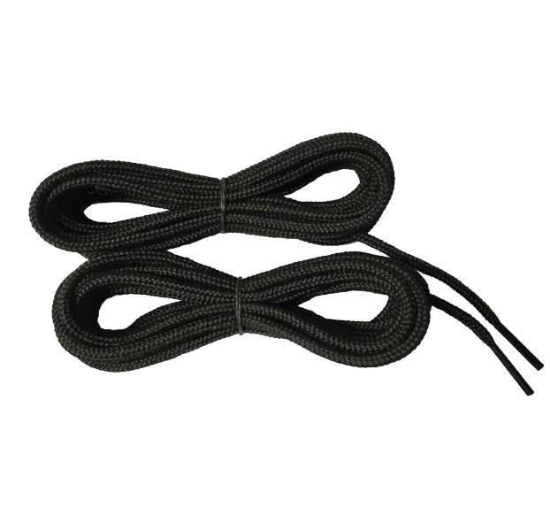 Black Heavy Duty Replacement Round Rope Boot Shoe Laces Mens Womens Work Hiking - Image 2 of 3