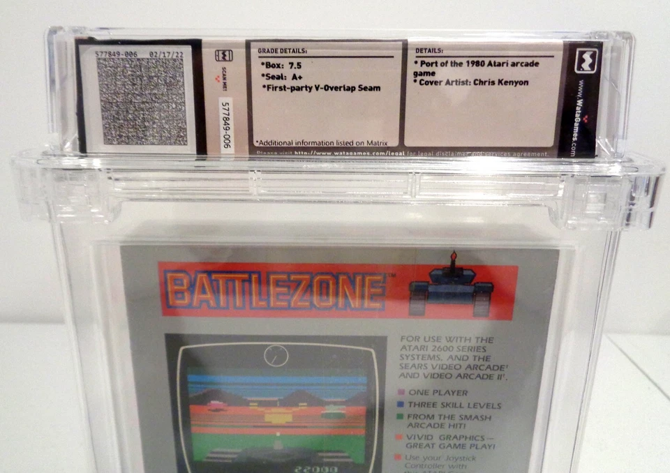 BATTLEZONE Atari 2600 Video Game WATA Graded 7.5 A+ Brand New FACTORY SEALED - Image 4 of 4