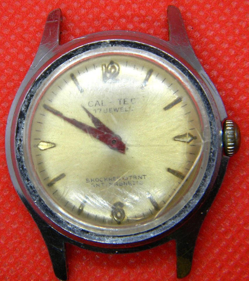 156 Reloj Hombre Vintage Cal-Tec Belair Manual 17J Joyas Lorsa P72 Antiguo Funciona Lote Foto 2 de 4