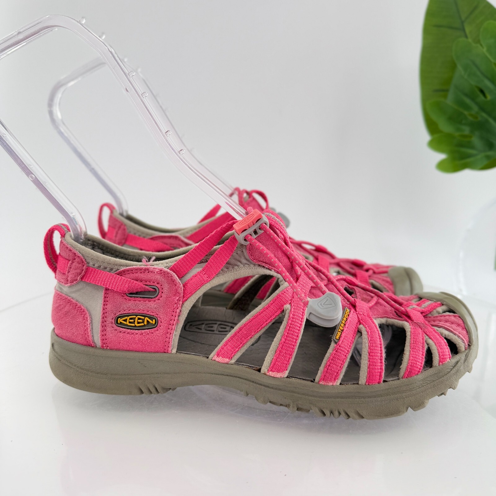 Sandali Keen donna Whisper sport acquatici arancione rosa nylon taglia 6 escursionismo sport