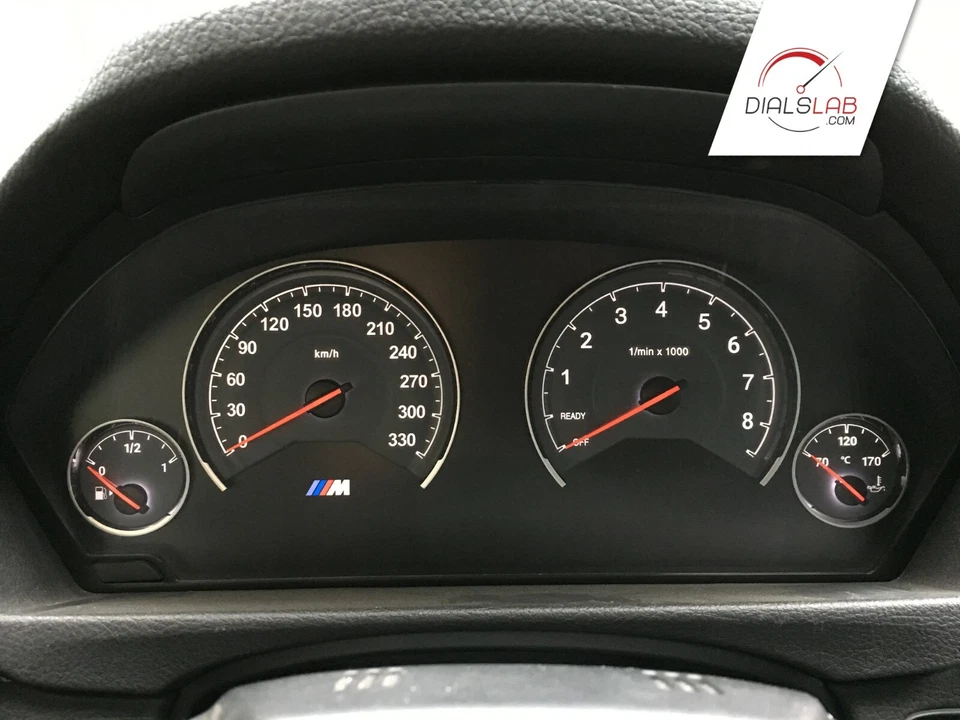 3D for BMW M3 M4 F80 F82 F83 - Speedometer Dials from MPH to Km/h Cluster Gauges - Image 3 of 4