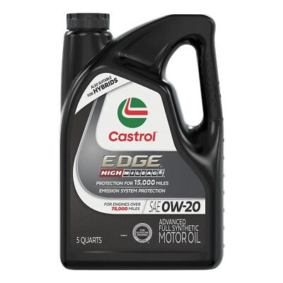 #ad #ad EDGE High Mileage 0W 20 Advanced Full Synthetic Motor Oil 5 Quarts $23.50