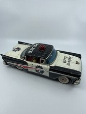 Vintage Yonezawa tin friction 1958 Ford police car 12   Works  D1