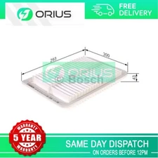 Air Filter Orius Fits Lexus ES Toyota Camry 2.0 2.4 2.5 + Other Models