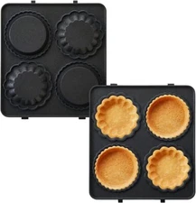 BRUNO Hot Sandwich Maker Electric, Single Mini Tart Plate BOE043-TART only Plate