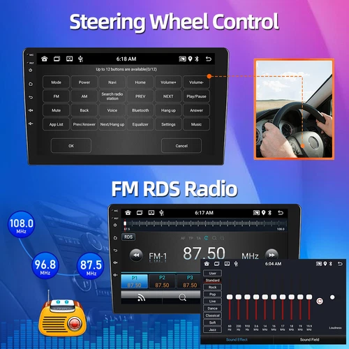 Android 14 Car Stereo Radio For Mercedes Benz M-Class W163 ML350 ML400 1997-05 - Bild 19 von 24