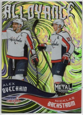 2020-21 Metal Universe Alloyance Alex Ovechkin Nicklas Backstrom