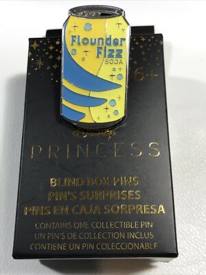 Loungefly Disney Little Mermaid Ariel Soda Can Character Flounder Fizz Blind Pin