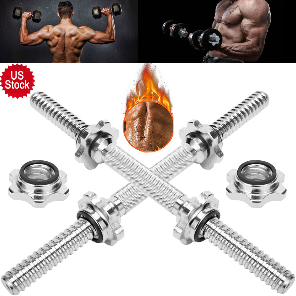 Dumbbell Handles With 2 Pairs Of Collars Clips, Zimbabwe - View #4