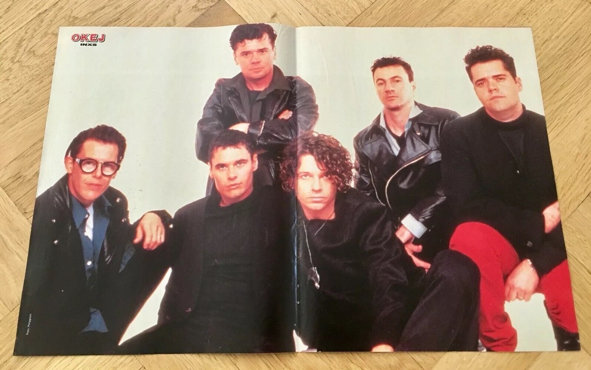 INXS 1990 Michael Hutchence Poster Swedish Music magazine Okej