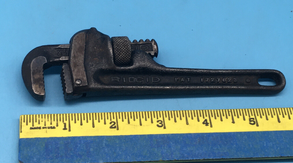Vintage RIDGID #10 Pipe Wrench - Elyria USA Pat. 1727623 | eBay