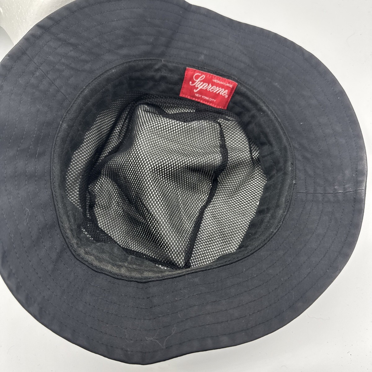 Supreme Gore-Tex Crusher Black Crusher Bucket Hat Size