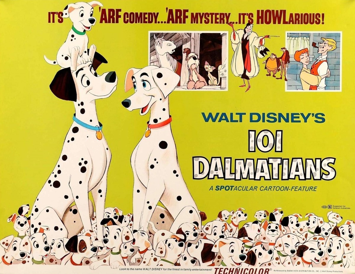 101 Dalmatians 1961 Poster 