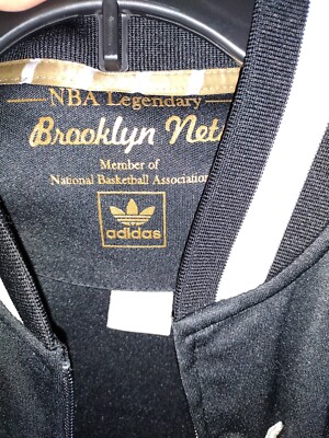 Adidas NBA Brooklyn Nets Legendary Jacket with 3 Stripes