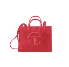 Telfar Red Medium Shopping Bag Crossbody Shoulder Purse Authentic Mint Sold Out!