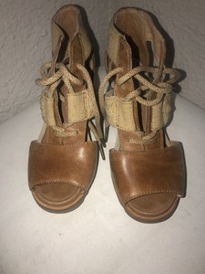 sorel lace up wedge sandal