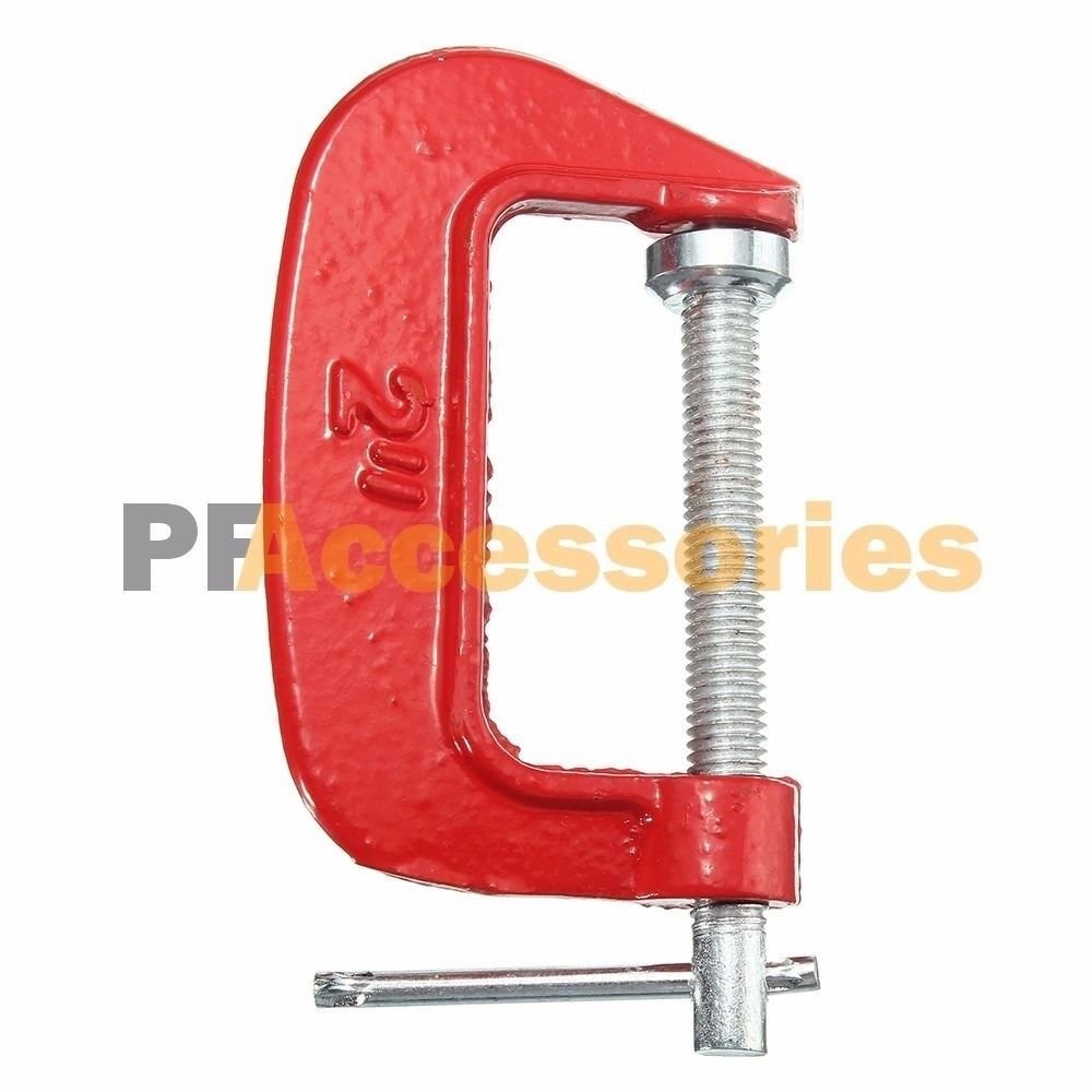 5 Pcs 2" Heavy Duty C Clamp Mini Vise Metal Woodwork Carpenter Handyman